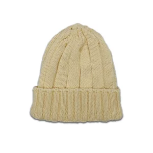 Bonnet de Naissance en Coton Bio Beige