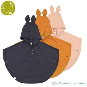 Cape de pluie enfant JOEY Paris - Poncho à capuche avec oreilles