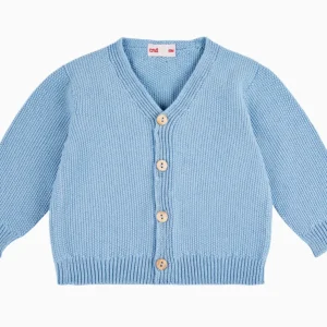 Cardigan bébé – Bleu ciel