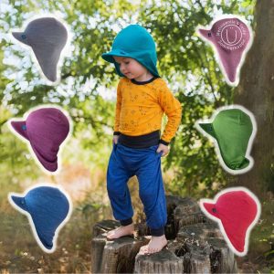 Casquette laine et soie – Protection solaire naturelle Glückskind