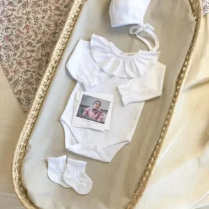 Cadeau de naissance – 4 pièces – Pochon personnalisable