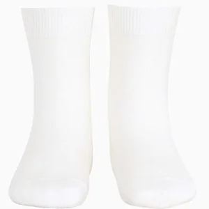 Chaussettes bébé courtes unies – Blanc