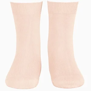 Chaussettes bébé courtes unies – Nude