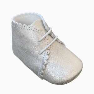 Chaussons bébé en cuir – Doré