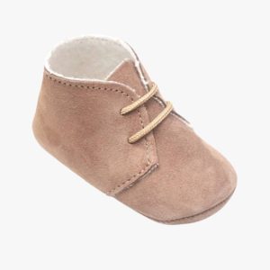 Chaussons bébé hauts doux – Camel