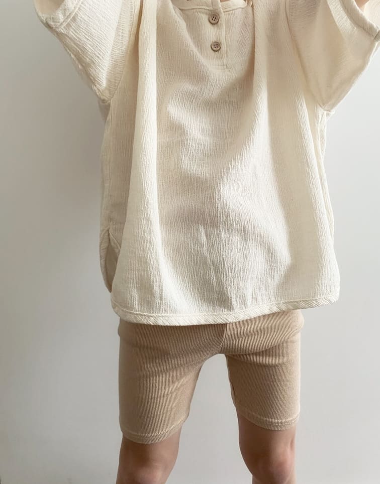 Chemise texturée légère | Ecru – La Camel – Image 5