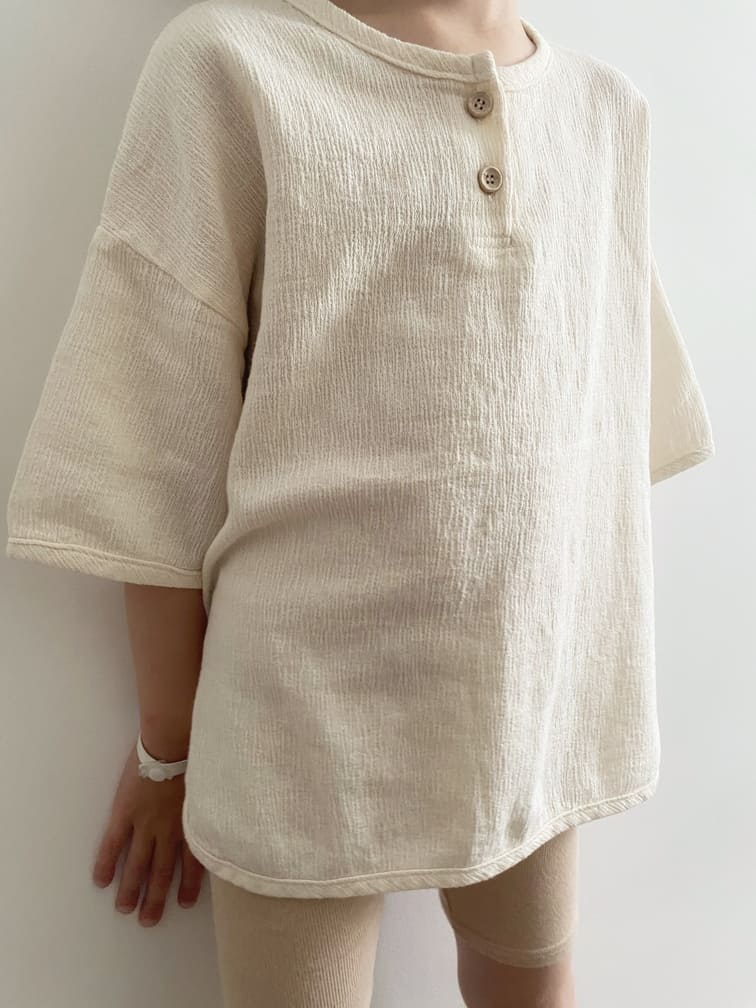 Chemise texturée légère | Ecru – La Camel – Image 6