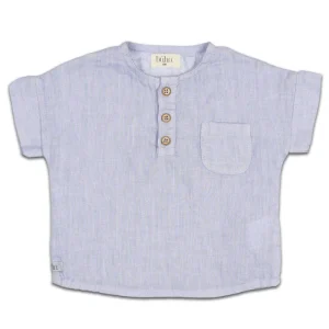 T-Shirt en Lin Anil Bleu