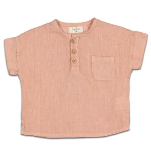 T-Shirt en Lin Bois de Rose