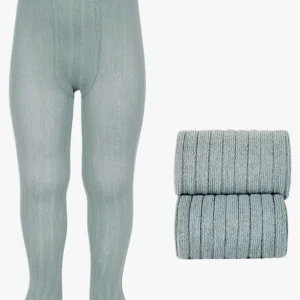 Collant bébé côtelé – Vert pâle