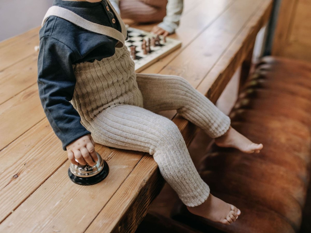 Collants bébé Teddy granny | Cream – Silly Silas