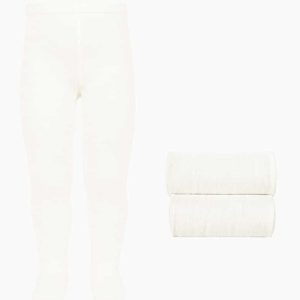 Collant bébé uni – Crème