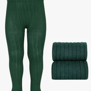 Collant bébé côtelé – Vert sapin