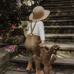 Collants à bretelles bébé enfant | Acorn brown – Silly Silas