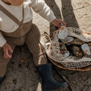 Collants à bretelles Teddy granny | Oyster grey – Silly Silas