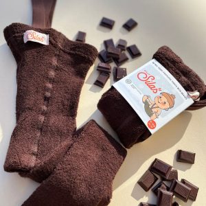 Collants à bretelles Teddy sans pieds | Chocolate brown – Silly Silas