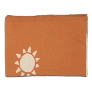 Couverture Bébé Orange Soleil