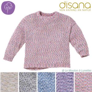 Pull DISANA "Spray" en coton bio pour enfant - Nouveauté !
