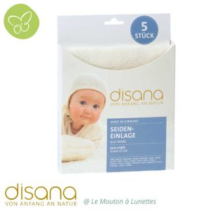 Voiles en bourrette de soie DISANA - Lot de 5 insert lavables