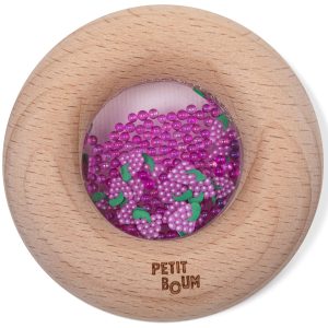 Hochet bois sensoriel | Raisins – Petit Boum