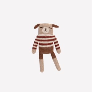 Doudou chien | Marinière sienne – Main sauvage