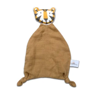 Doudou en Coton Bio Tigre Caramel