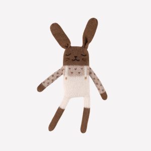 Doudou Lapin | Salopette écru – Main sauvage