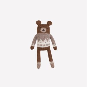 Doudou ourson | Pull avoine  – Main sauvage
