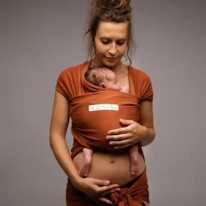 Echarpe de Portage Bio JPMBB Basic Fauve Orange