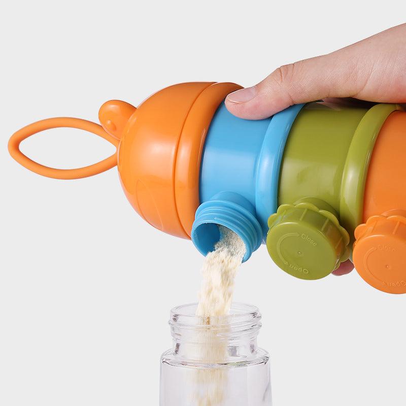Boite doseuse poudre de lait multicolore pour bébé – Image 3