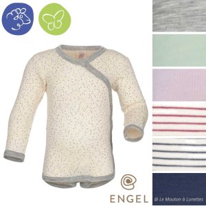 Body croisé en laine et soie - ENGEL NATUR