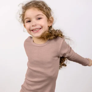 Haut manches longues en laine et soie enfant et ado - Mérinos bio ENGEL NATUR