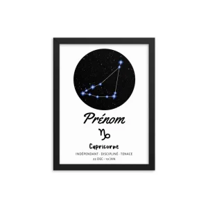 Tableau signe astrologique Capricorne
