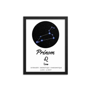 Tableau signe astrologique Lion