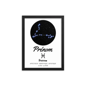 Tableau signe astrologique Poisson