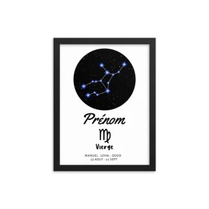 Tableau signe astrologique Vierge