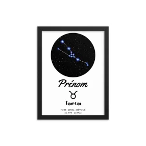 Tableau signe astrologique Taureau