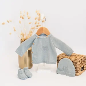 Ensemble en coton pour bébé  – Collection «Petits Chats»