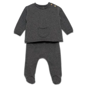 Pyjama avec Pochette Gris Anthracite