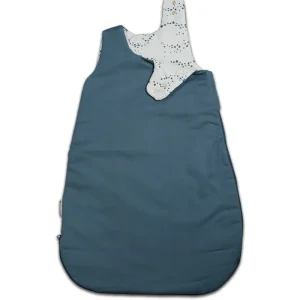 Gigoteuse en Coton Bio Réversible Bleue