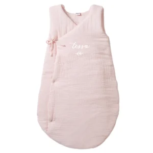 Gigoteuse personnalisée rose blush