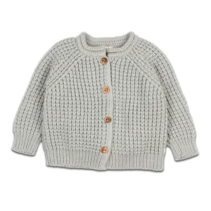 Gilet en Alpaga Bleu Gris