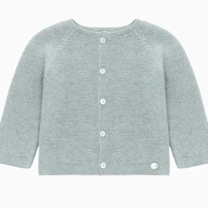 Cardigan bébé – Gris pâle