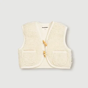 Gilet enfant sherpa laine | Milk – Finch and Fable