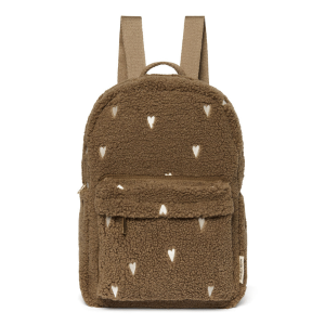 Grand sac à dos enfant Teddy Heart | Brown – Studio Noos