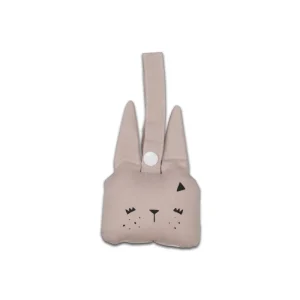 Hochet à Suspendre en Coton Bio Lapin Mauve