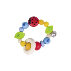 Anneau élastique à agripper coccinelle multicolore - Heimess