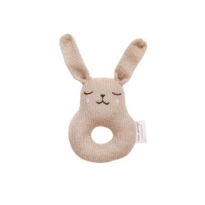 Hochet Lapin | Beige – Main sauvage