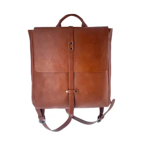 Sac à dos cuir Marron