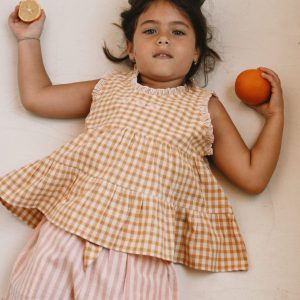 Short Alban rayé rose